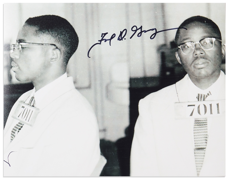 Civil Rights Lawyer Extraordinaire Fred Gray Signed 10'' x 8'' Photo -- Gray Successfully Argued Browder v. Gayle Before the Supreme Court Which Ended Segregation in Public Transportation