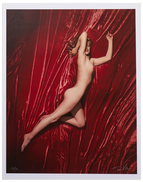 Tom Kelley Limited Edition Giclee Photograph of Marilyn Monroe -- ''Pose #4'' Photo Measures 17'' x 22''