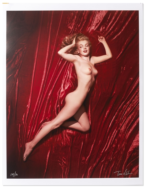 Tom Kelley Limited Edition Giclee Photograph of Marilyn Monroe -- ''Pose #9'' Photo Measures 17'' x 22''