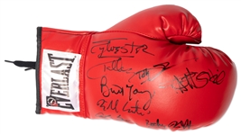 Sylvester Stallone & Rocky Cast-Signed Boxing Glove