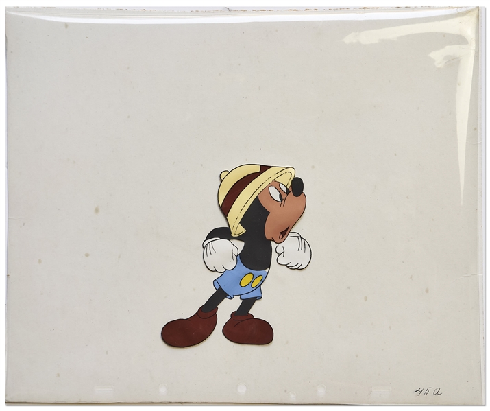 Original Cel of Mickey Mouse From the 1943 Disney Short ''Pluto and the Armadillo''