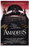 F. Murray Abraham Signed 11 x 17 Photo of the Amadeus Poster -- Abraham Won the Academy Award for Best Actor in Amadeus