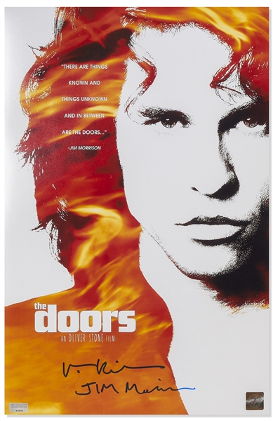 Val Kilmer Signed 11'' x 17'' Photo of ''The Doors'' Poster
