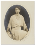 Eleanor Roosevelt Signed 6.5 x 9 Oval Portrait Photo