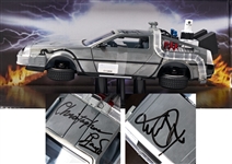 Michael J. Fox and Christopher Lloyd Signed Back to the Future Time-Traveling DeLorean