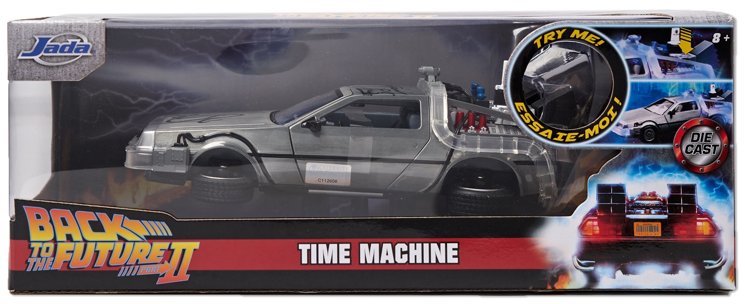Michael J. Fox and Christopher Lloyd Signed ''Back to the Future'' Time-Traveling DeLorean
