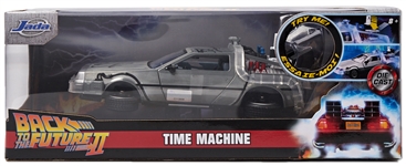 Michael J. Fox and Christopher Lloyd Signed ''Back to the Future'' Time-Traveling DeLorean