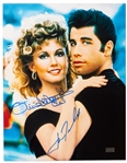 John Travolta and Olivia Newton-John Signed 11 x 14 Grease Photo