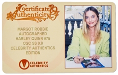 Margot Robbie Signed Comic #75 of ''Harley Quinn''