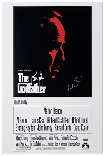 Al Pacino Signed 16'' x 24'' Photo of ''The Godfather'' Movie Poster