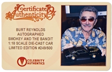 Burt Reynolds Signed Trans Am Model Car From ''Smokey and the Bandit''