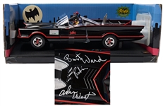 Adam West and Burt Ward Signed Batmobile