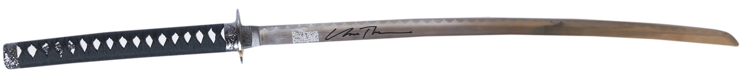 Uma Thurman Signed Katana Sword, Her Weapon From ''Kill Bill''
