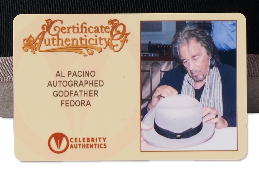Al Pacino Signed ''Godfather'' Fedora