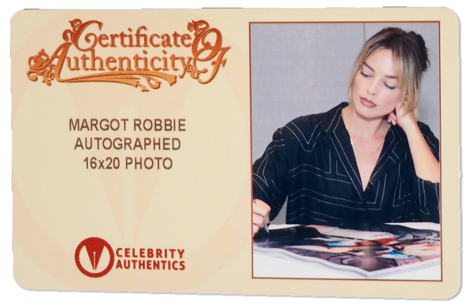 Margot Robbie Signed 16'' x 20'' Photo as Harley Quinn