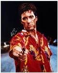 Al Pacino Signed 16 x 20 Photo as Tony Montana in Scarface