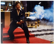 Al Pacino Signed 20 x 16 Scarface Photo -- From the Climactic Sequence