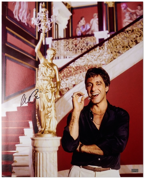 Al Pacino Signed 16'' x 20'' Photo From ''Scarface''