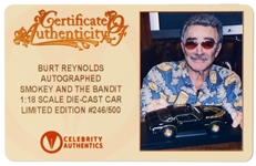 Burt Reynolds Signed Trans Am Model Car From ''Smokey and the Bandit''