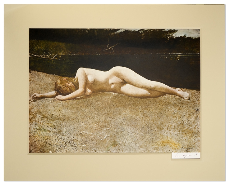 Andrew Wyeth Signed Limited Edition Collotype of ''Black Water''
