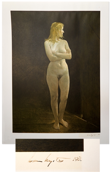 Andrew Wyeth Signed Limited Edition Collotype of ''The Virgin''
