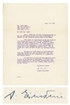 Albert Einstein Letter Signed During WWII -- The power of resistance which has enabled the Jewish people to survive...our readiness to help one another is being put to an especially severe test