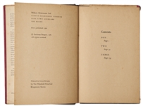 First Edition of ''A Clockwork Orange'' in First Edition Dustjacket -- With Alternative Ending Preferred by Burgess of Redemption by the Novel's Protagonist