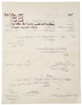 Richard Feynman Handwritten Document Regarding the Space Shuttle Challenger Disaster Titled ''Back to the joint''