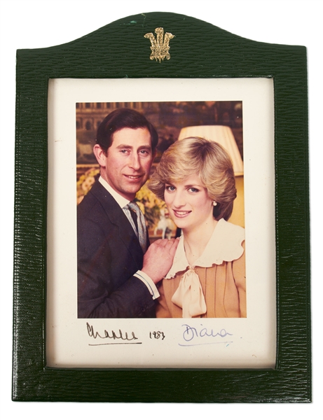 Prince Charles & Princess Diana Signed Photo From 1983 in Royal Frame