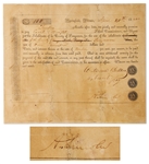 Abraham Lincoln Promissory Note Signed in 1840 as a Young Lawyer -- With University Archives COA