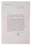 Margaret Mitchell Letter Signed From 1939 -- ...During the first year after Gone With the Wind was published I was so swamped with business matters, lawsuits, foreign contracts...