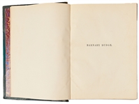 Fore-Edge Painting of Charles Dickens and Scenes from the Novel ''Barnaby Rudge''