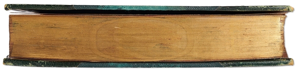 Fore-Edge Painting of Charles Dickens and Scenes from the Novel ''Barnaby Rudge''
