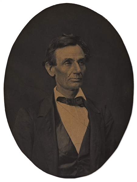 Abraham Lincoln Oval Photograph Measuring 6'' x 8''