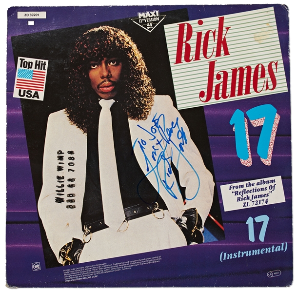 Rick James Signed ''17'' Album -- With Epperson COA