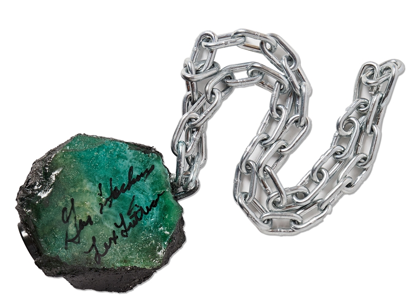 Kryptonite Rock Signed by Gene Hackman as Lex Luther from ''Superman''