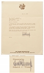 Donald Trump Letter Signed -- ...I was pleased to know that you found my book, THE ART OF THE DEAL, incredibly inspirational...