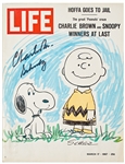 Charles Schulz Signed LIFE Magazine from 1967