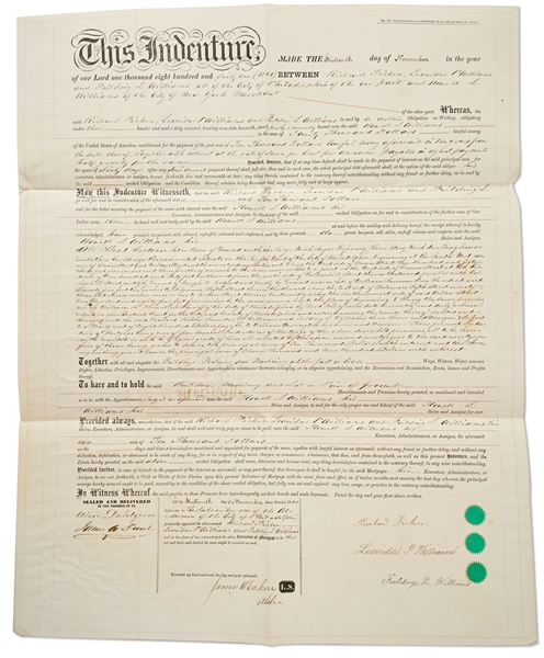 Civil War Colonel Ulric Dahlgren Signed Legal Document from November 1861