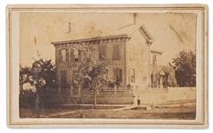 CDV of Abraham Lincolns Home in Springfield, Illinois