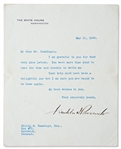 Franklin D. Roosevelt Letter Signed as President