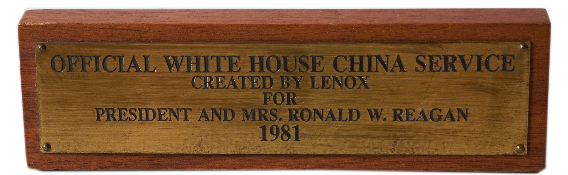 Reagan White House China by Lenox -- Large Charger Plate in Red-Gold Design, Made for State Dinners