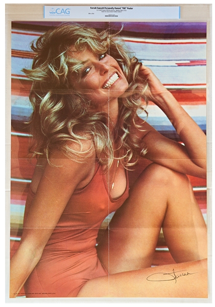 Farrah Fawcett's ''The Poster'' That Defined a Decade -- Likely a First Edition & From the Personal Collection of Farrah, as Authenticated by CAG