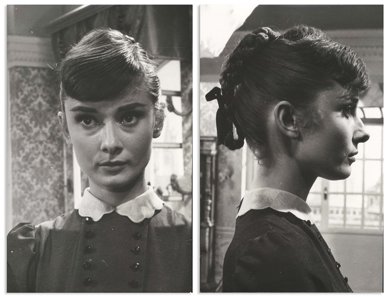 Audrey Hepburn Personally Owned Pair of Photos From ''War and Peace'' -- From the Personal Collection of Audrey Hepburn