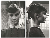 Audrey Hepburn Personally Owned Pair of Photos From War and Peace -- From the Personal Collection of Audrey Hepburn