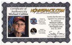 Michael Collins Signed 20'' x 16'' Photo of the ONLY Photograph of Neil Armstrong on the Moon