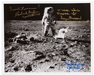 Fantastic Apollo 12 Crew-Signed Photo of the Moon -- CMP Gordon Writes I wish it were me!!