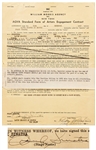 Frank Sinatra Signed Contract to Perform at the Latin Quarter Nightclub -- With JSA COA