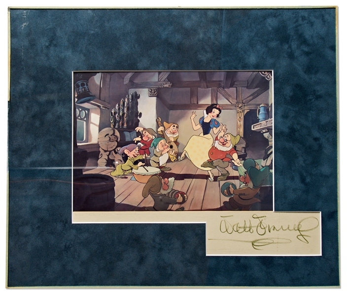 Walt Disney Signed Dye Transfer Print from ''Snow White and the Seven Dwarfs''