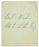 Martin Luther King, Jr. Signature -- Without Inscription